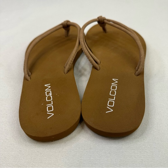 Volcom Forever And Ever II Flip Flop Sandal Tan 8 - Picture 8 of 10